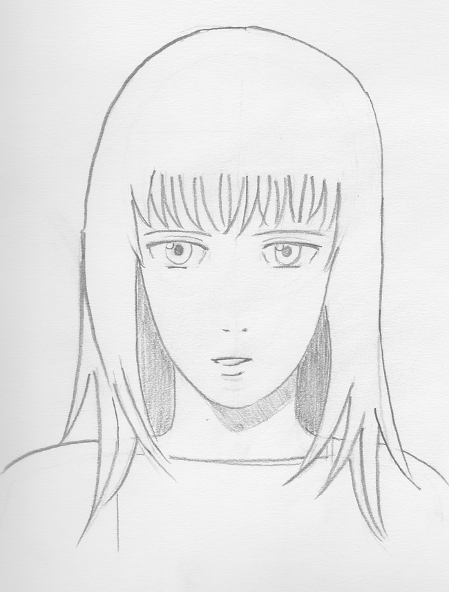 manga semi realistic girl