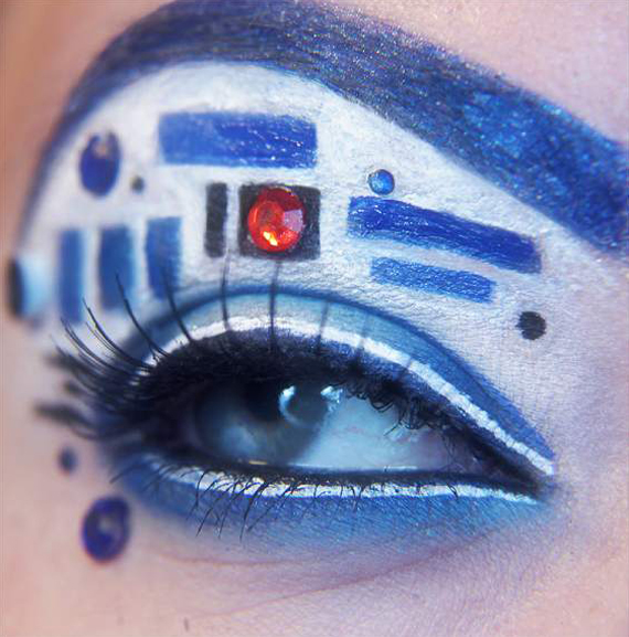 Geek + Chic: R2D2 Makeup Geek + Chic: R2D2 Makeup